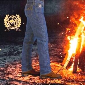 Cinch Men's White Label WRX Flame Resistant Jeans Medium Dark Wash 41x30